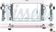 Ladeluftkühler NISSENS 96258