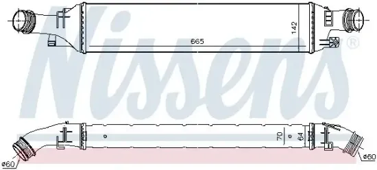 Ladeluftkühler NISSENS 96298 Bild Ladeluftkühler NISSENS 96298