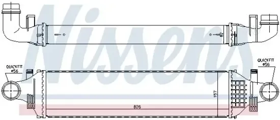 Ladeluftkühler NISSENS 96335 Bild Ladeluftkühler NISSENS 96335