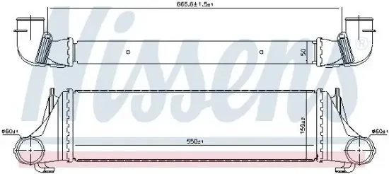 Ladeluftkühler NISSENS 96388 Bild Ladeluftkühler NISSENS 96388