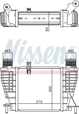 Ladeluftkühler NISSENS 96396 Bild Ladeluftkühler NISSENS 96396