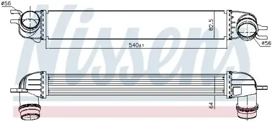 Ladeluftkühler NISSENS 96397 Bild Ladeluftkühler NISSENS 96397