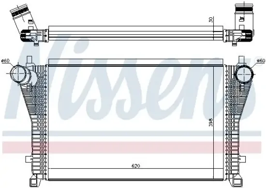 Ladeluftkühler NISSENS 96494 Bild Ladeluftkühler NISSENS 96494