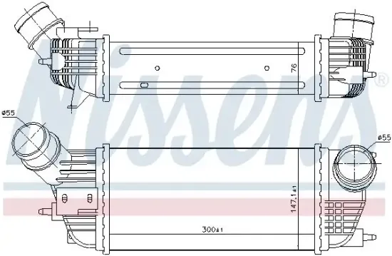 Ladeluftkühler NISSENS 96497 Bild Ladeluftkühler NISSENS 96497