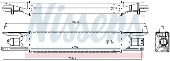 Ladeluftkühler NISSENS 96500 Bild Ladeluftkühler NISSENS 96500
