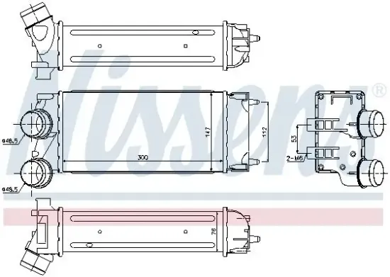 Ladeluftkühler NISSENS 96514 Bild Ladeluftkühler NISSENS 96514
