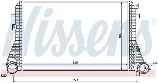 Ladeluftkühler NISSENS 96542 Bild Ladeluftkühler NISSENS 96542