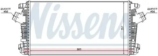 Ladeluftkühler NISSENS 96557 Bild Ladeluftkühler NISSENS 96557