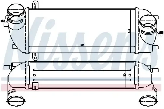 Ladeluftkühler NISSENS 96559 Bild Ladeluftkühler NISSENS 96559