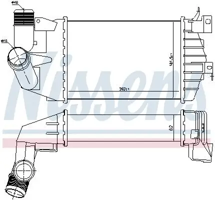 Ladeluftkühler NISSENS 96587 Bild Ladeluftkühler NISSENS 96587