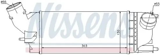 Ladeluftkühler NISSENS 96599 Bild Ladeluftkühler NISSENS 96599