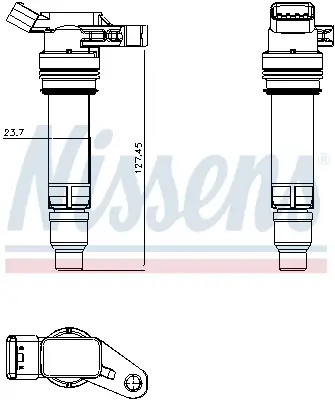 Zündspule 12 V NISSENS 966019 Bild Zündspule 12 V NISSENS 966019