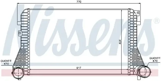 Ladeluftkühler NISSENS 96610 Bild Ladeluftkühler NISSENS 96610