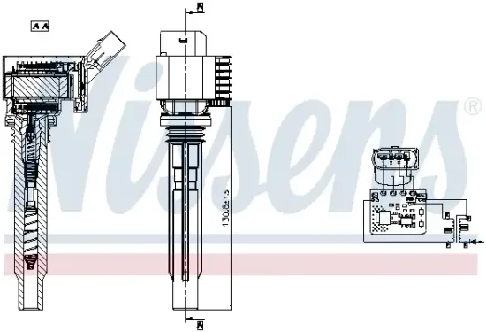 Zündspule 12 V NISSENS 966120 Bild Zündspule 12 V NISSENS 966120