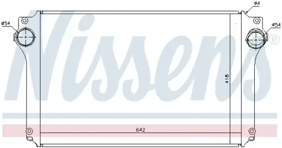 Ladeluftkühler NISSENS 96614 Bild Ladeluftkühler NISSENS 96614