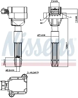 Zündspule 14 V NISSENS 966215 Bild Zündspule 14 V NISSENS 966215
