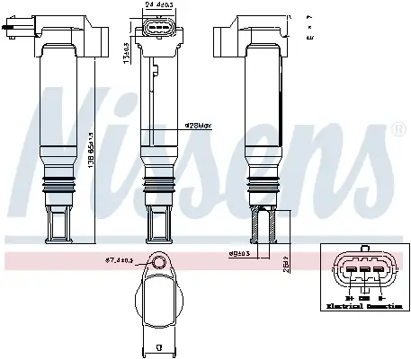 Zündspule 14 V NISSENS 966223 Bild Zündspule 14 V NISSENS 966223