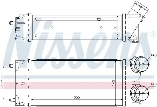 Ladeluftkühler NISSENS 96627 Bild Ladeluftkühler NISSENS 96627