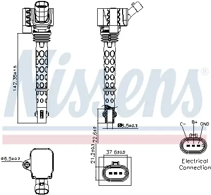 Zündspule 14 V NISSENS 966329 Bild Zündspule 14 V NISSENS 966329