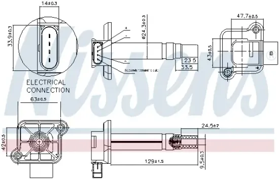 Zündspule 14 V NISSENS 966354 Bild Zündspule 14 V NISSENS 966354