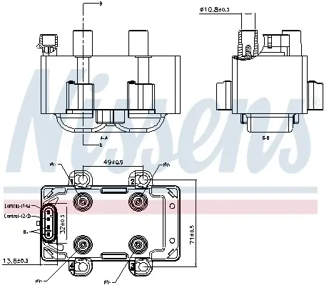 Zündspule 14 V NISSENS 966401 Bild Zündspule 14 V NISSENS 966401