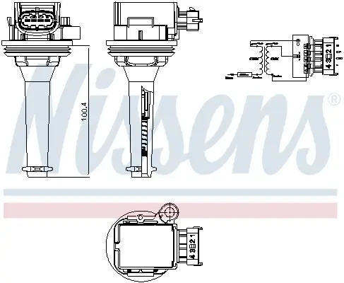 Zündspule 12 V NISSENS 966417 Bild Zündspule 12 V NISSENS 966417