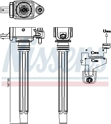 Zündspule 12 V NISSENS 966496 Bild Zündspule 12 V NISSENS 966496