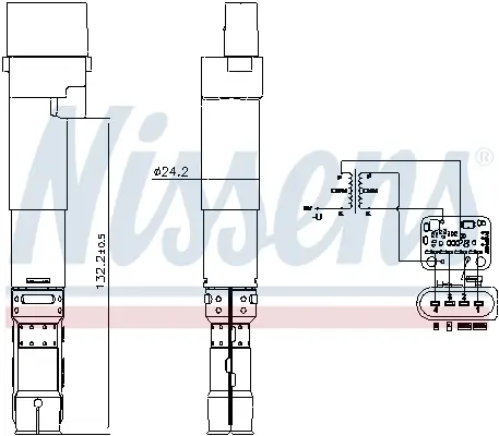 Zündspule 12 V NISSENS 966557 Bild Zündspule 12 V NISSENS 966557