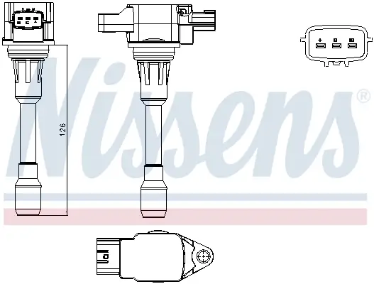 Zündspule 12 V NISSENS 966634 Bild Zündspule 12 V NISSENS 966634
