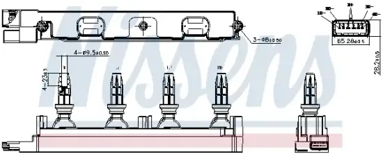 Zündspule 14 V NISSENS 966684 Bild Zündspule 14 V NISSENS 966684