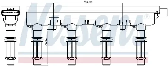 Zündspule 12 V NISSENS 966706 Bild Zündspule 12 V NISSENS 966706