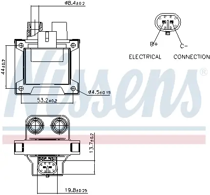Zündspule 12 V NISSENS 966726 Bild Zündspule 12 V NISSENS 966726