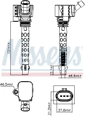 Zündspule 14 V NISSENS 966755 Bild Zündspule 14 V NISSENS 966755