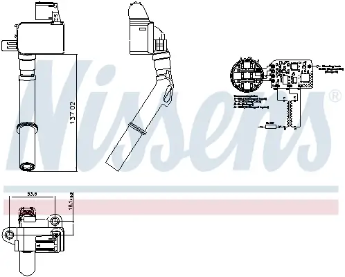 Zündspule 12 V NISSENS 966836 Bild Zündspule 12 V NISSENS 966836