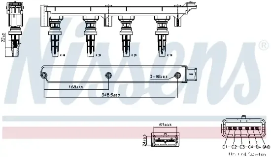 Zündspule 14 V NISSENS 966853 Bild Zündspule 14 V NISSENS 966853