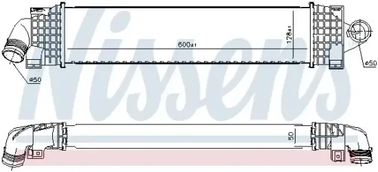 Ladeluftkühler NISSENS 96689 Bild Ladeluftkühler NISSENS 96689