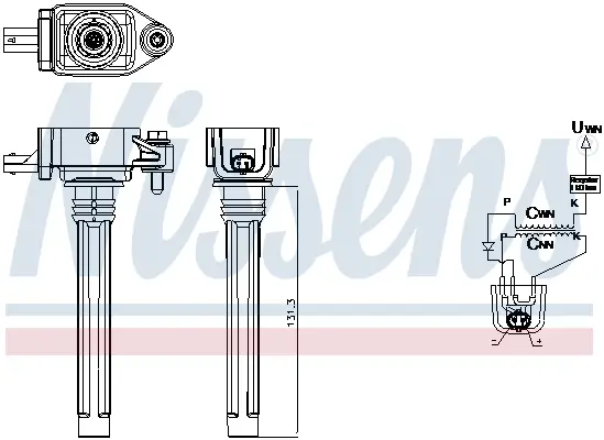 Zündspule 12 V NISSENS 966923 Bild Zündspule 12 V NISSENS 966923