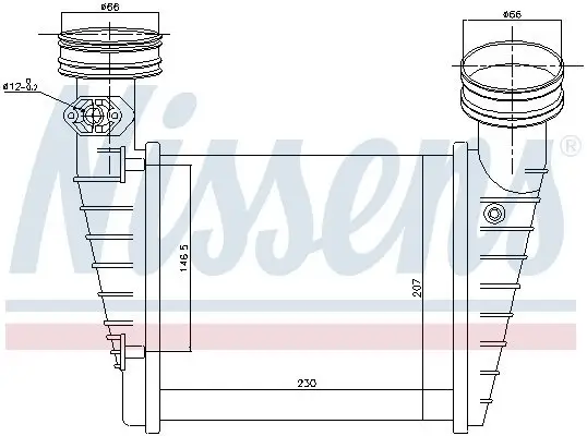Ladeluftkühler NISSENS 96731 Bild Ladeluftkühler NISSENS 96731
