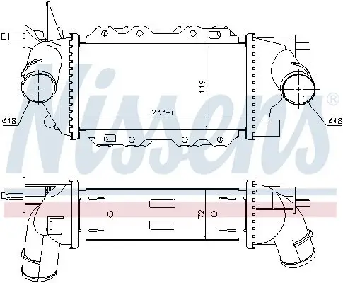 Ladeluftkühler NISSENS 96772 Bild Ladeluftkühler NISSENS 96772