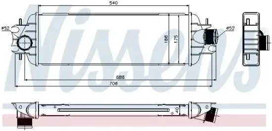 Ladeluftkühler NISSENS 96775 Bild Ladeluftkühler NISSENS 96775