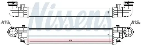 Ladeluftkühler NISSENS 96785 Bild Ladeluftkühler NISSENS 96785
