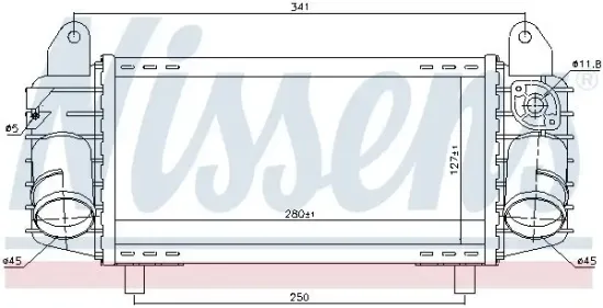 Ladeluftkühler NISSENS 96793 Bild Ladeluftkühler NISSENS 96793
