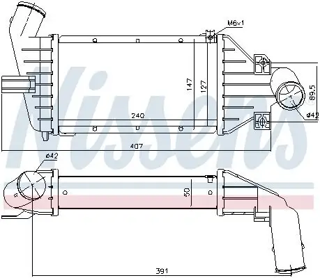 Ladeluftkühler NISSENS 96863