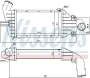 Ladeluftkühler NISSENS 96863