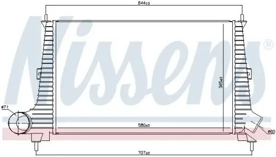 Ladeluftkühler NISSENS 96891 Bild Ladeluftkühler NISSENS 96891
