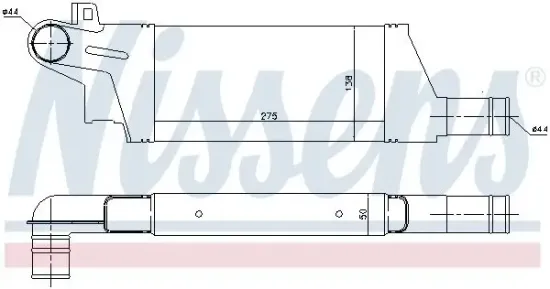 Ladeluftkühler NISSENS 96898 Bild Ladeluftkühler NISSENS 96898