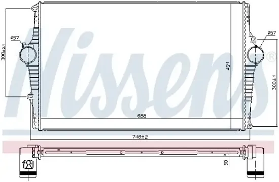 Ladeluftkühler NISSENS 969002 Bild Ladeluftkühler NISSENS 969002