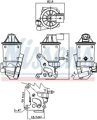 AGR-Ventil NISSENS 98152 Bild AGR-Ventil NISSENS 98152