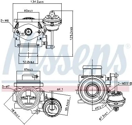 AGR-Ventil NISSENS 98182 Bild AGR-Ventil NISSENS 98182