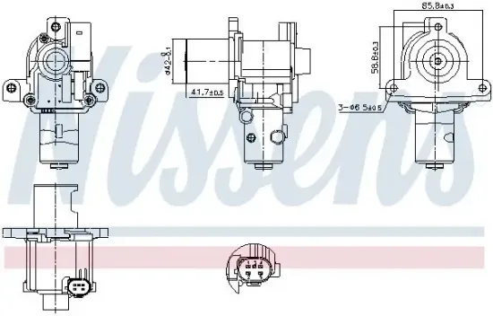 AGR-Ventil NISSENS 98183 Bild AGR-Ventil NISSENS 98183